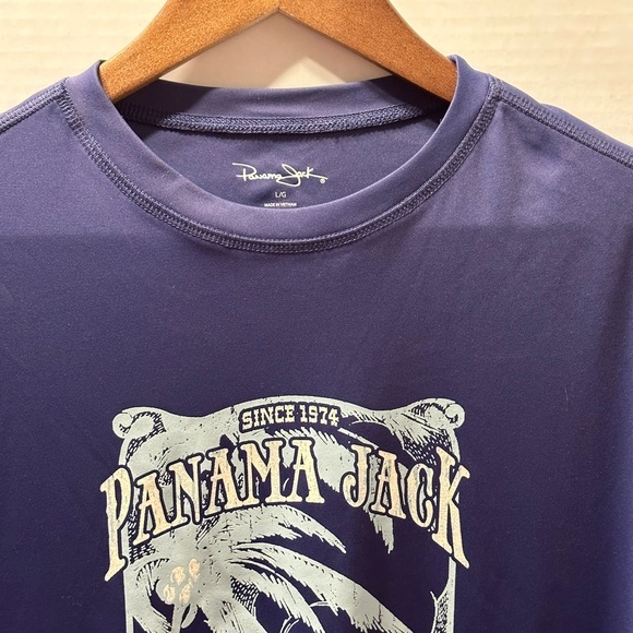 Men’s‎ Panama Jack Blue Performance Long Sleeve with Graphic. Large - Picture 1 of 3